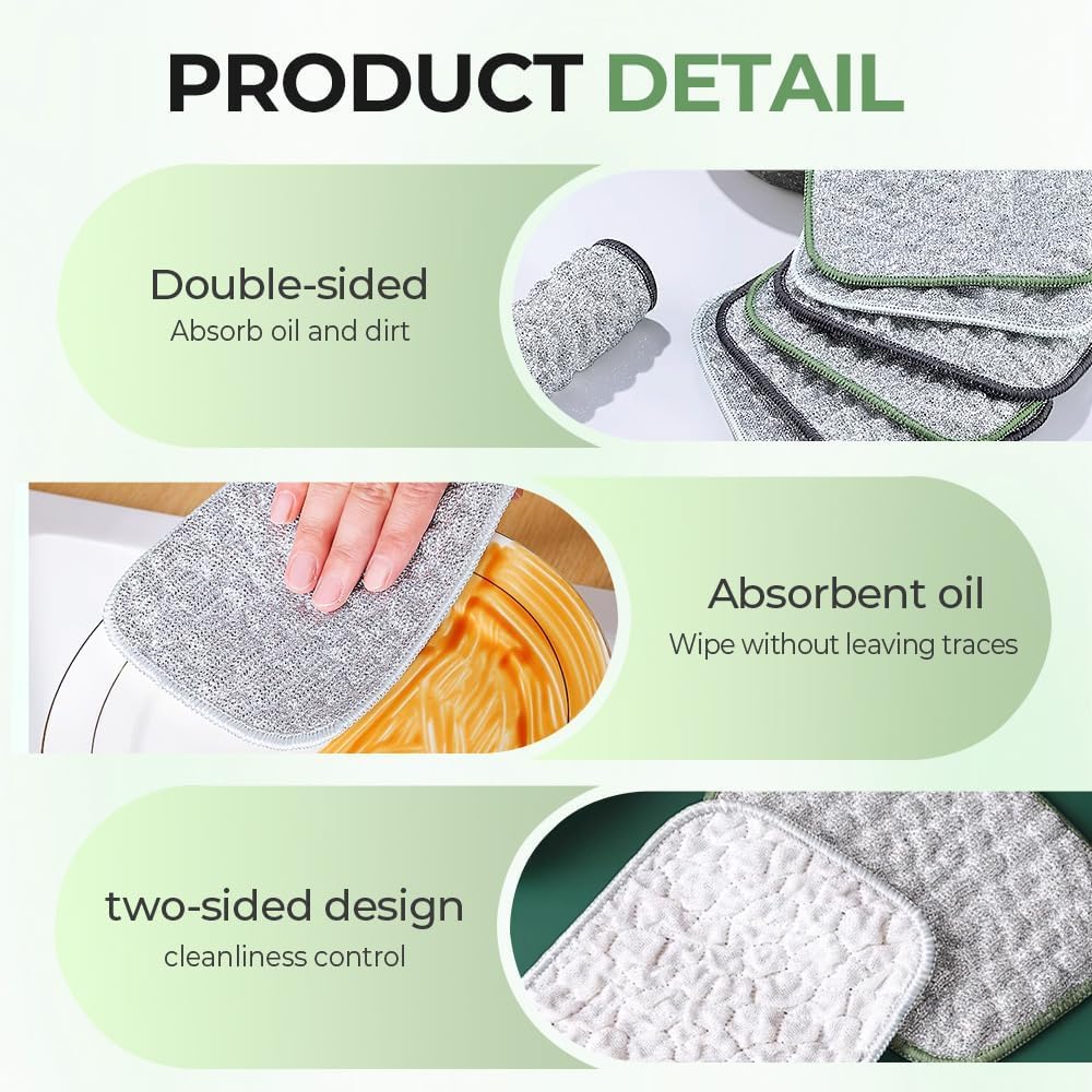 Reusable scrub pad rinsing under clean water